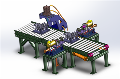 【老龙】机械自动化非标设备-发动机部件加工机3D模型下载_三维模型_SolidWorks